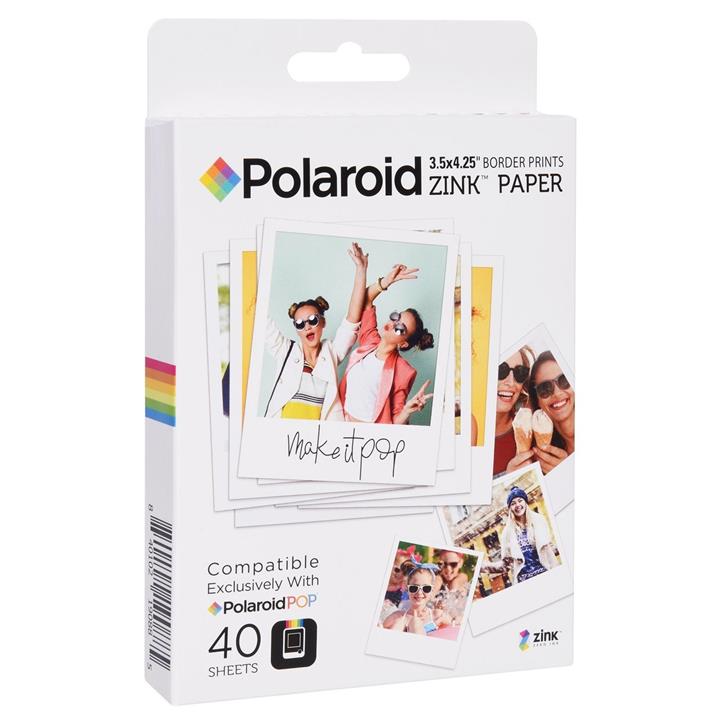 کاغذ چاپ سریع پولاروید مدل Zink Paper  بسته 40 عددی Polaroid Zink Paper Photo Paper Pack Of 40